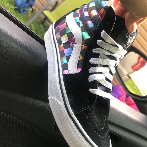 checkers vans size (3/2) man (5) woman🔥 - Picture 3 of 5